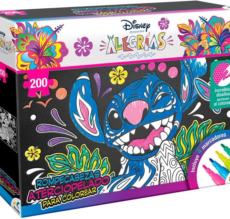 ROMPECABEZAS ATERCIPELADO STITCH 200 PIEZAS