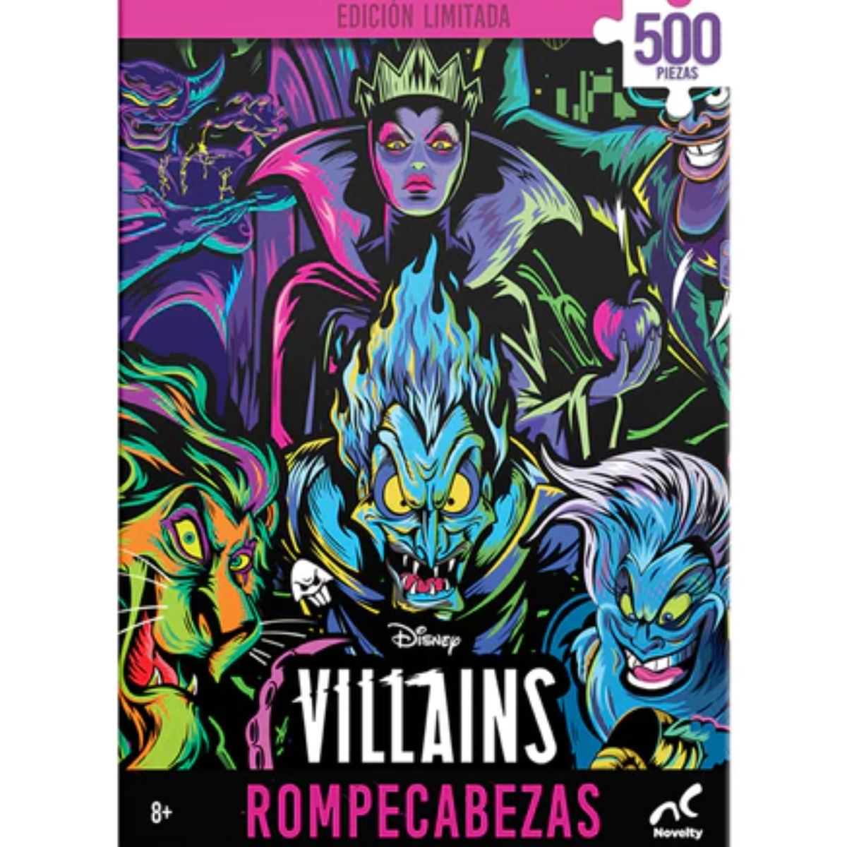 ROMPECABEZAS 500 PIEZAS VILLANOS DE DISNEY - NOVELTY