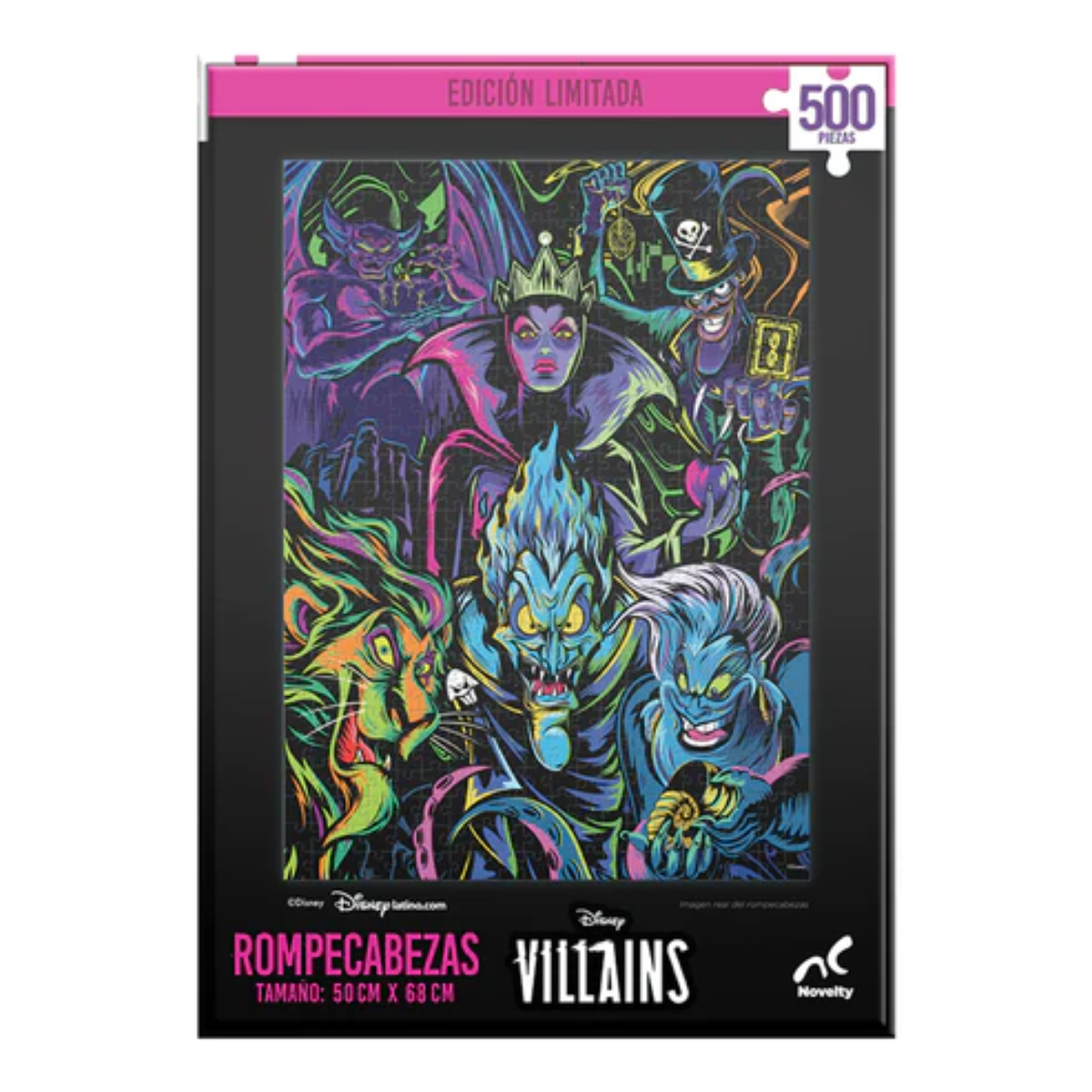 ROMPECABEZAS 500 PIEZAS VILLANOS DE DISNEY - NOVELTY