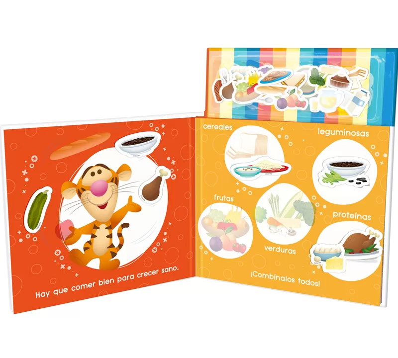 LIBRO MAGNETICO EDUCATIVO COMIDA SALUDABLE - NOVELTY