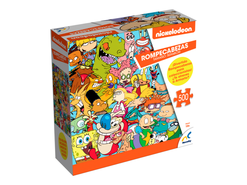 ROMPECABEZAS 500 PIEZAS NICKELODEON - NOVELTY