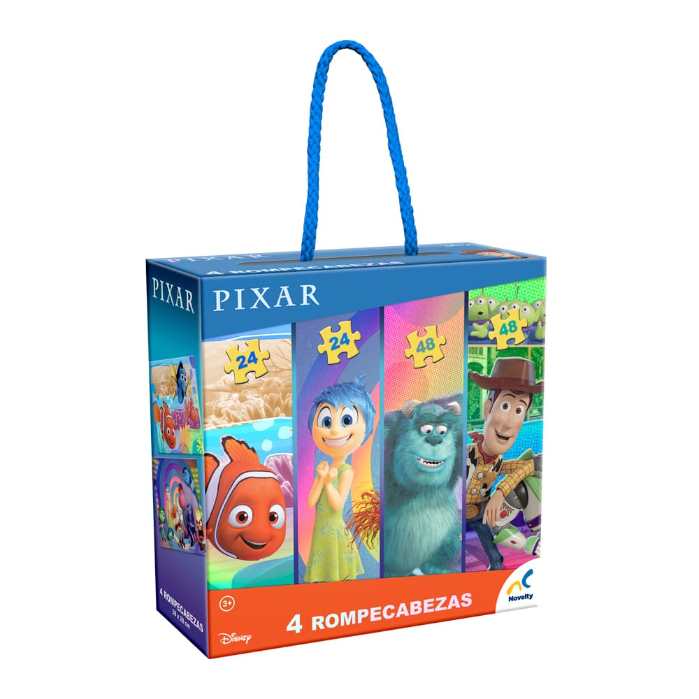 ROMPECABEZAS 4 EN 1 PIXAR