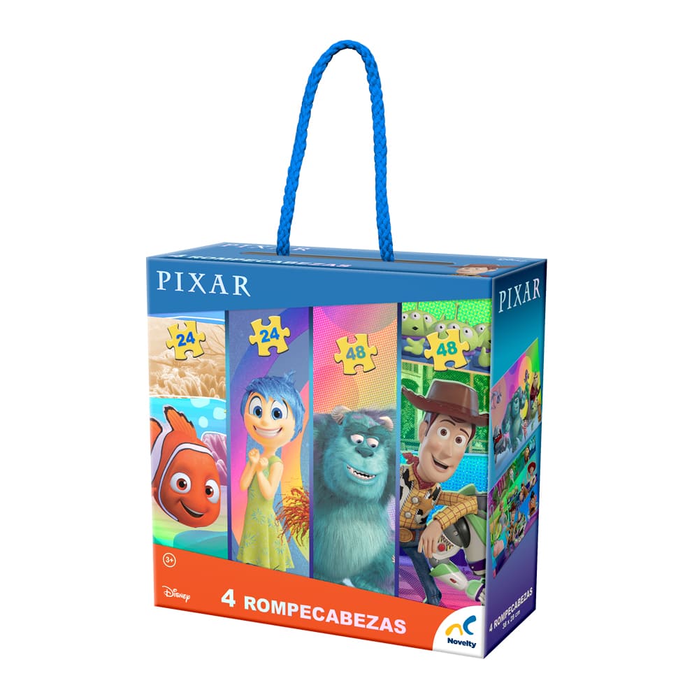 ROMPECABEZAS 4 EN 1 PIXAR