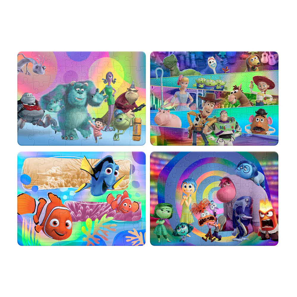 ROMPECABEZAS 4 EN 1 PIXAR