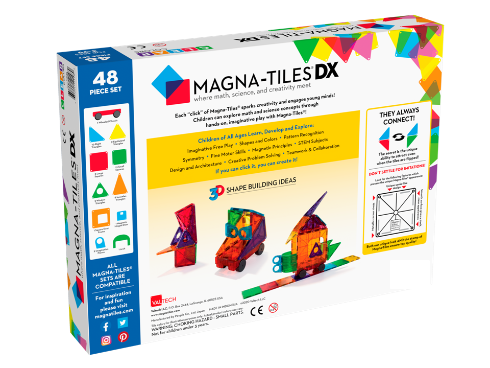 MAGNA-TILES DX 48 PIEZAS