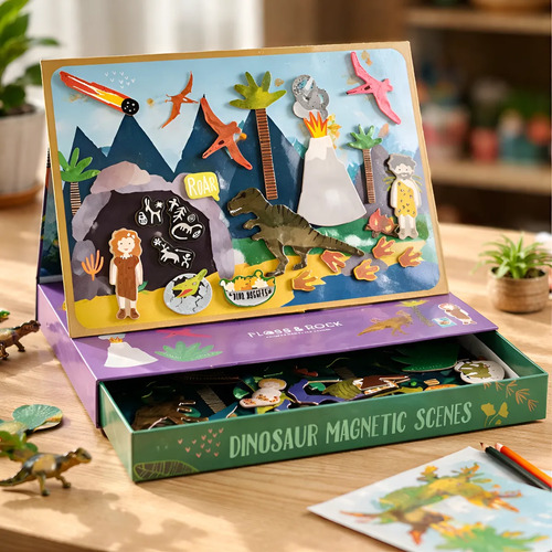 Set De Juego Dinosaurios Magnéticos Juego De Escenarios