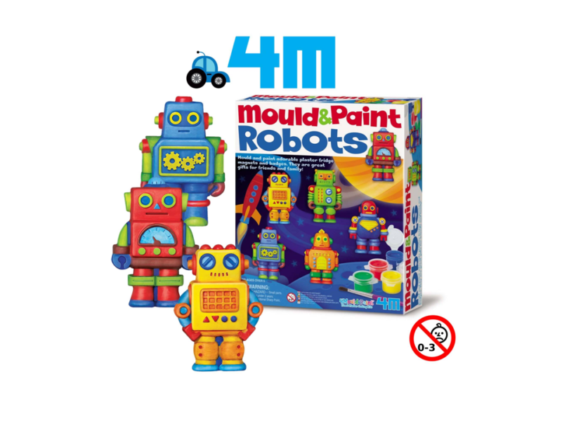 MOLDEA Y PINTA ROBOTS - 4M