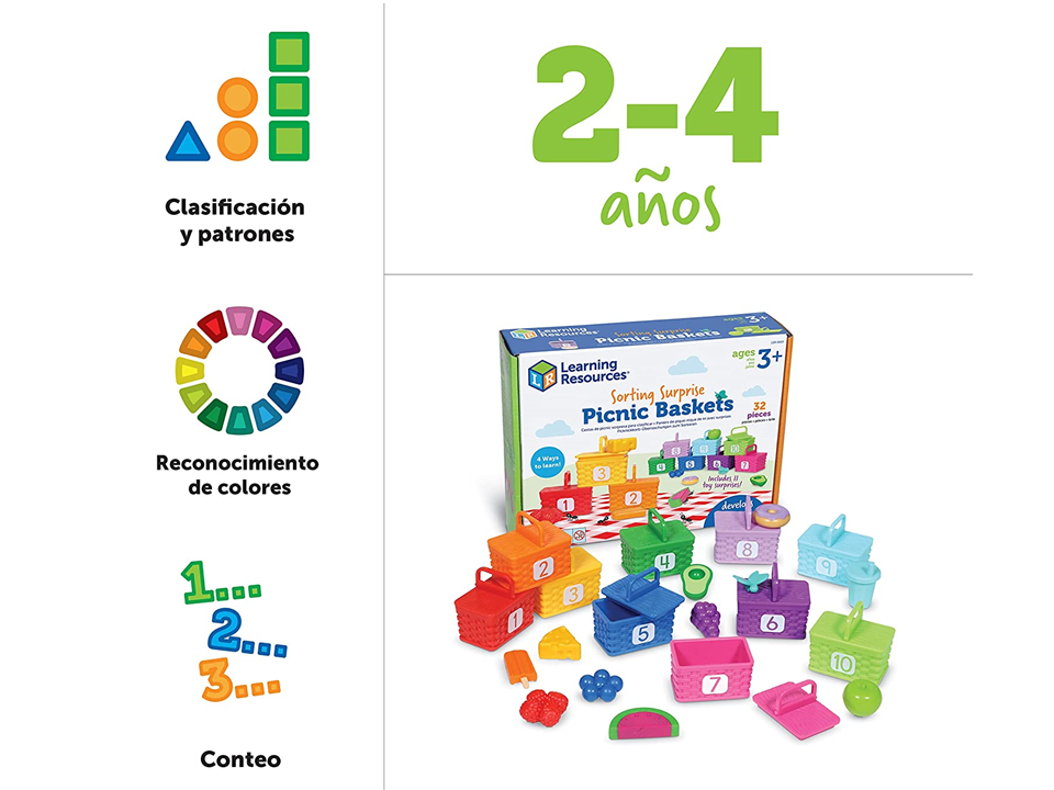 PICNIC PARA CLASIFICAR Y CONTAR - LEARNING RESOURCES
