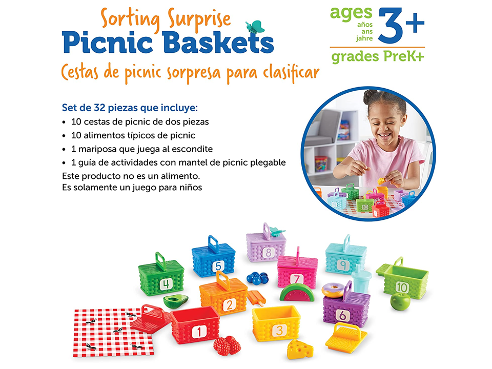 PICNIC PARA CLASIFICAR Y CONTAR - LEARNING RESOURCES