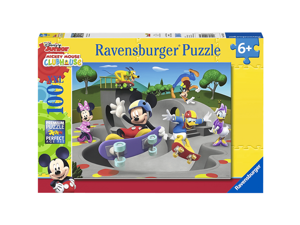 ROMPECABEZAS 100 PIEZAS MICKEY Y SUS AMIGOS PARQUE DE PATINAJE - RAVENSBURGER