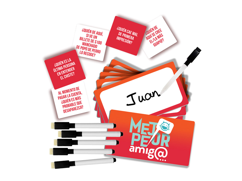 MEJOR, PEOR AMIG@ JUEGO DE MESA - NOVELTY