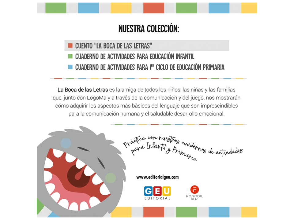 CUENTO LA BOCA DE LAS LETRAS - GEU EDITORIAL