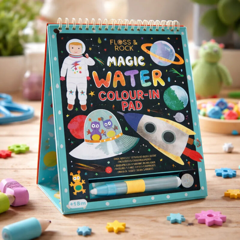 libro magico para colorear agua - espacio
