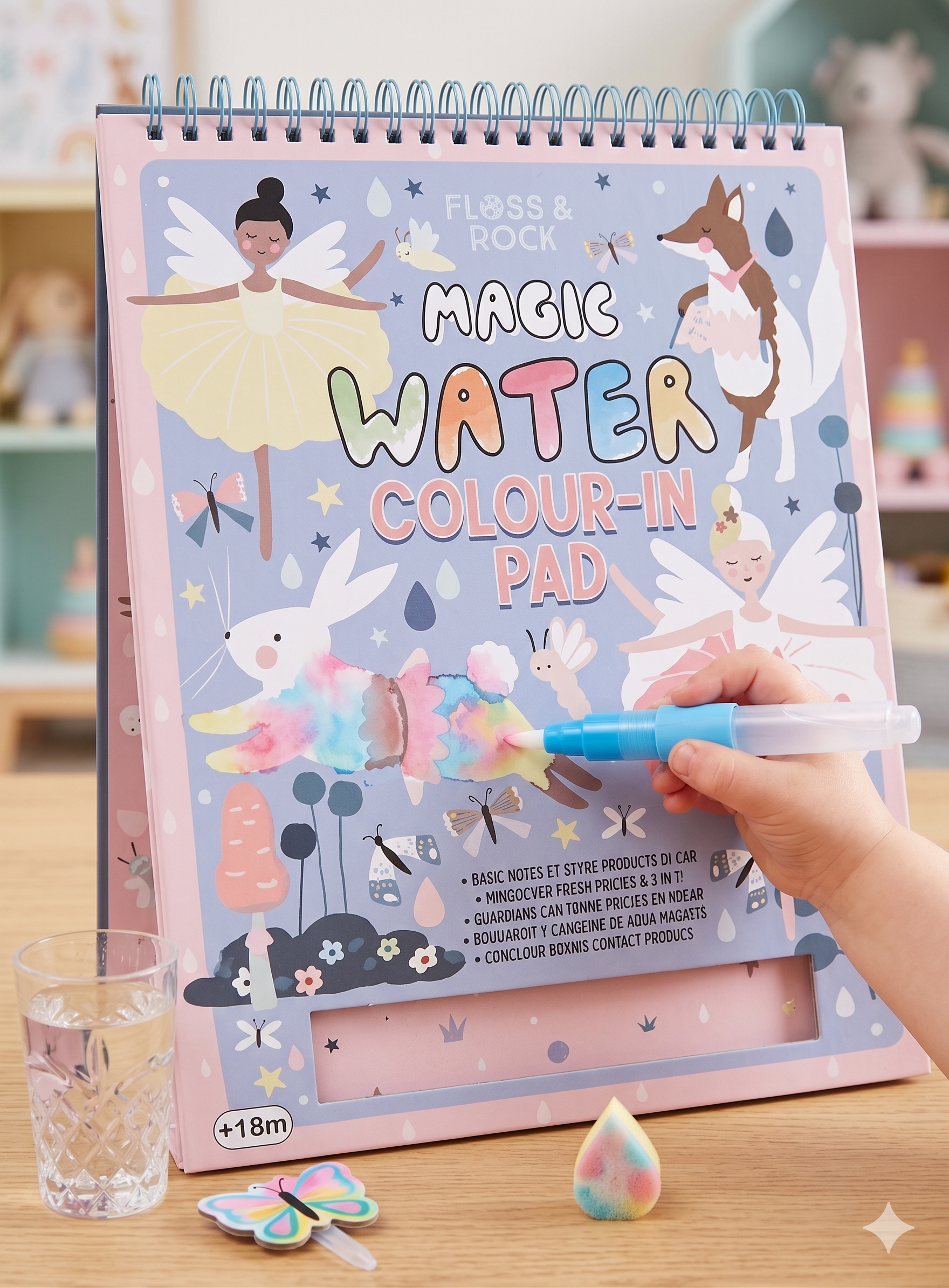 libro magico para colorear agua - Hadas