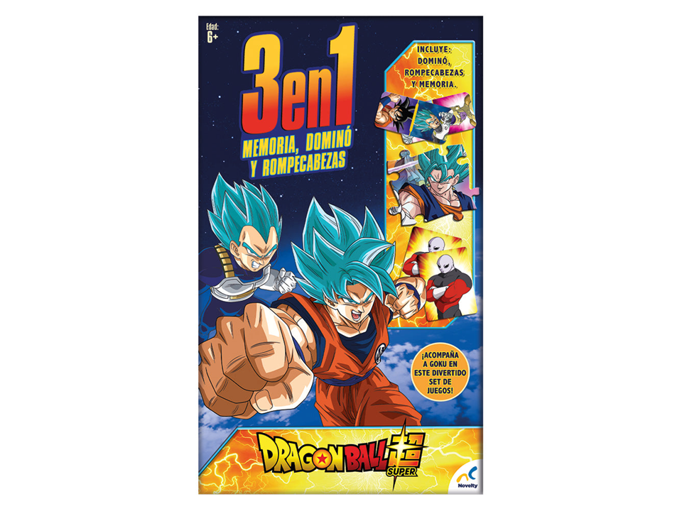 JUEGO 3 EN 1 DRAGON BALL SUPER – NOVELTY