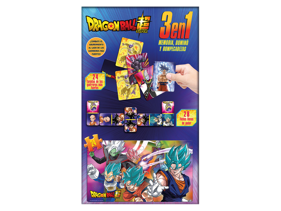 JUEGO 3 EN 1 DRAGON BALL SUPER – NOVELTY