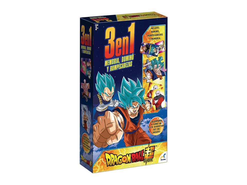 JUEGO 3 EN 1 DRAGON BALL SUPER – NOVELTY