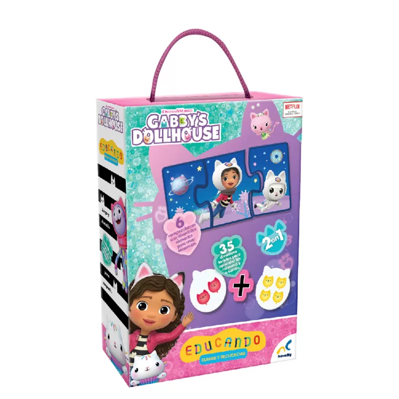JUEGO 2 EN 1 EDUCANDO GABY DOLLHOUSE SUMAS Y SECUENCIAS - NOVELTY