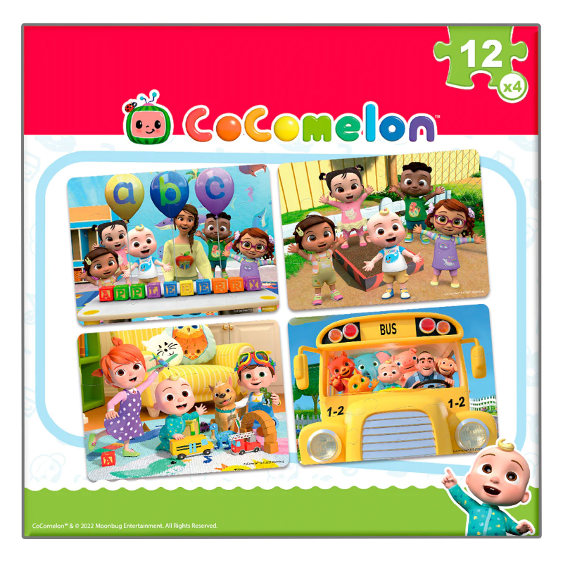 Rompecabezas 4 en 1 Cocomelon – Novelty – Juguetes Didácticos Planetarium