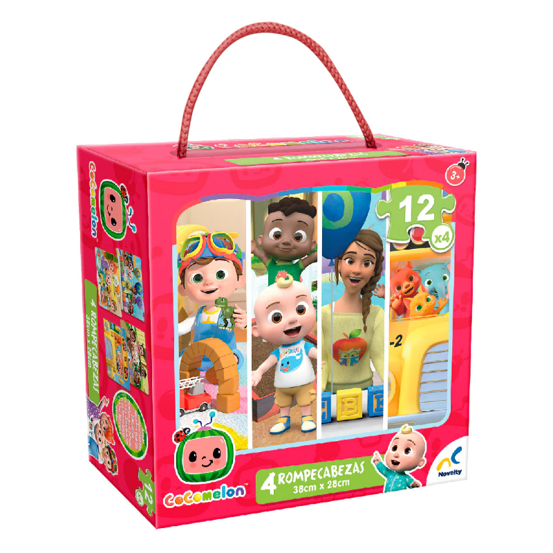 Rompecabezas 4 en 1 Cocomelon – Novelty – Juguetes Didácticos Planetarium