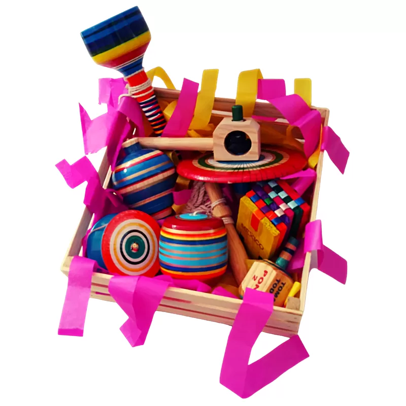 SET JUGUETES MEXICANOS 7 PIEZAS
