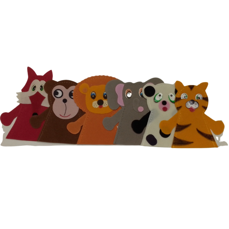 titeres de dedo animales de la selva digital – 1