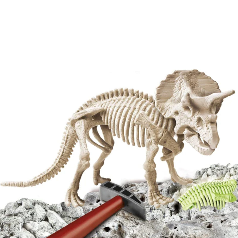 ARQUEOJUGANDO TRICERATOPS FOSFORESCENTE - CLEMENTONI