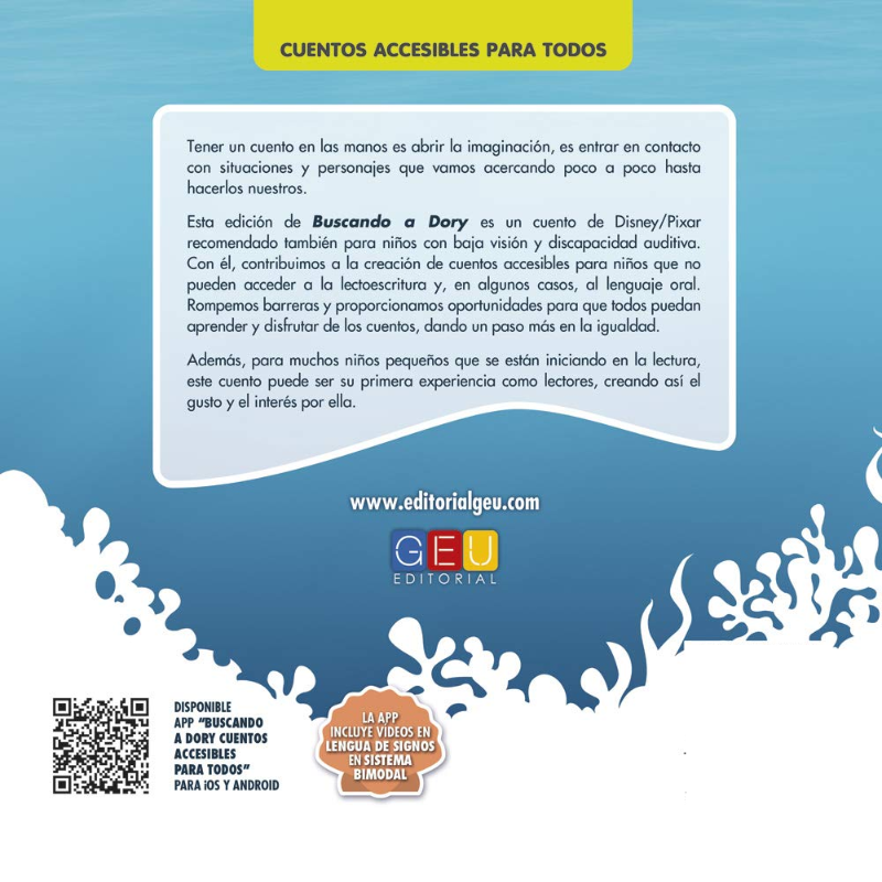 BUSCANDO A DORY CUENTOS ACCESIBLES PARA TODOS - GEU EDITORIAL