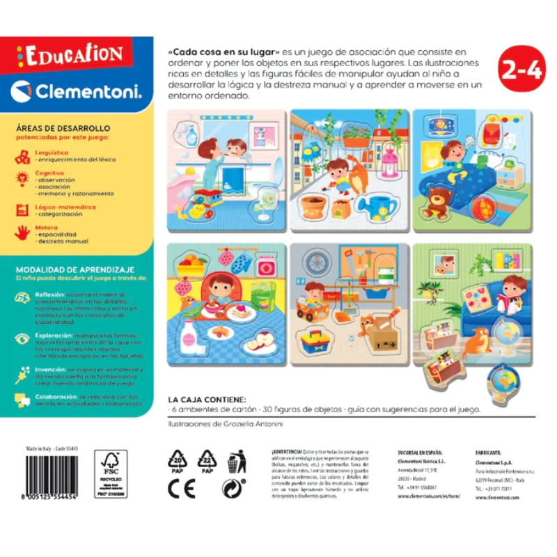 CADA COSA EN SU LUGAR - CLEMENTONI