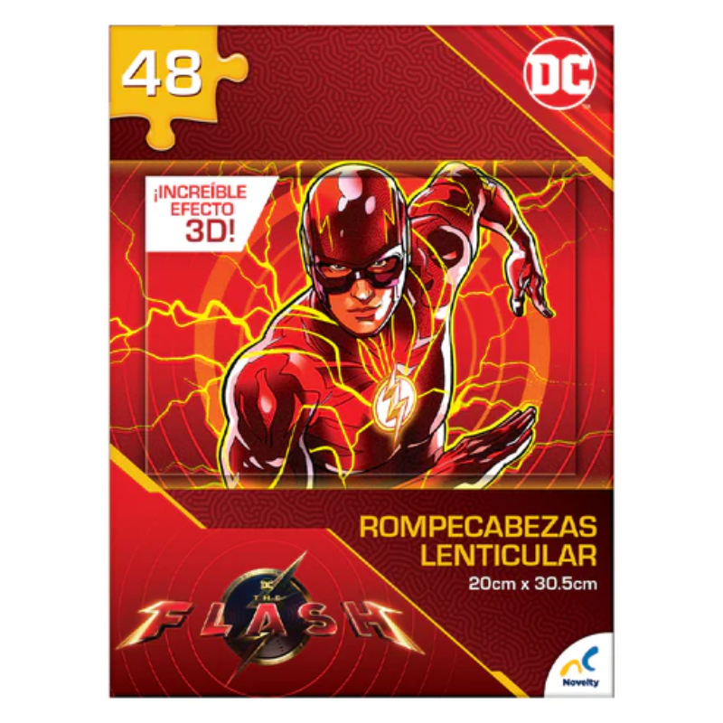 ROMPECABEZAS 3D 48 PIEZAS THE FLASH LENTICULAR - NOVELTY