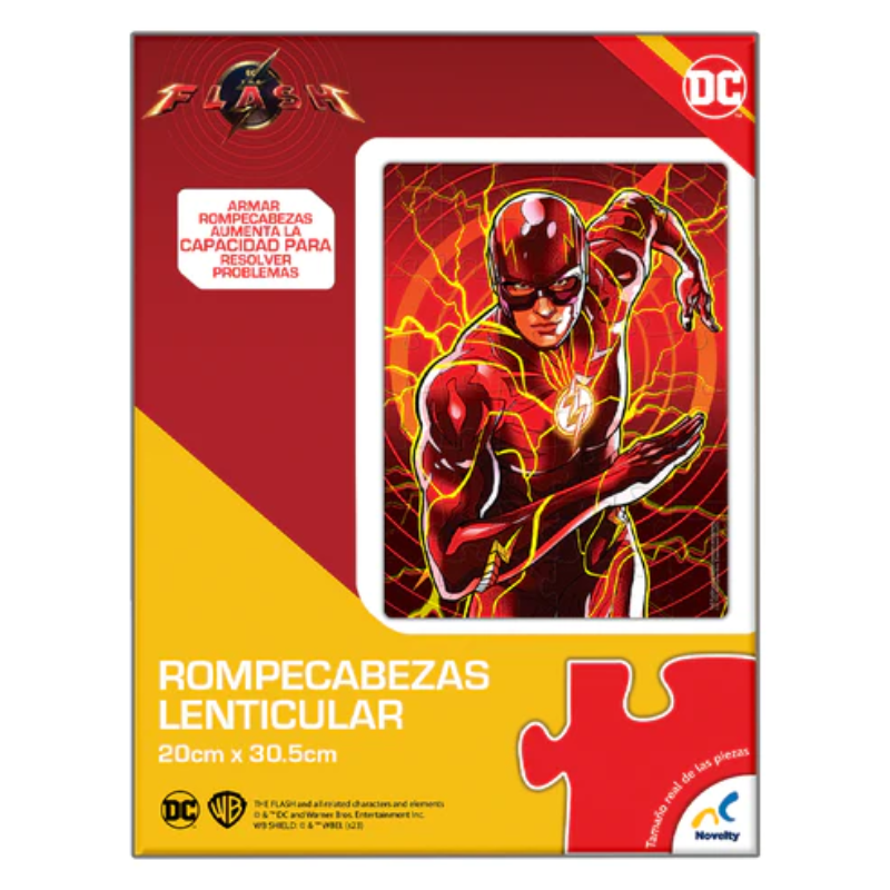 ROMPECABEZAS 3D 48 PIEZAS THE FLASH LENTICULAR - NOVELTY