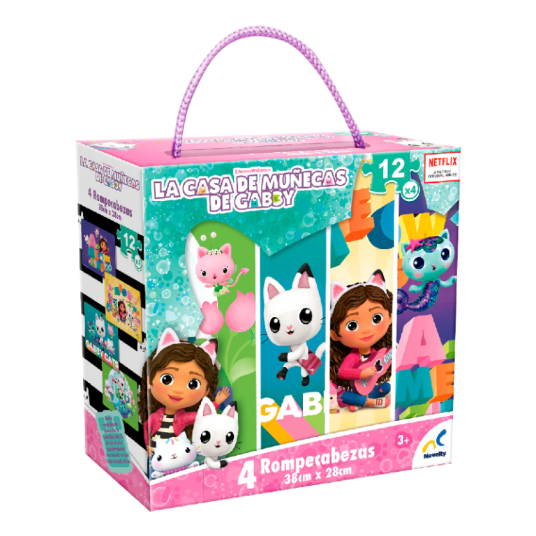 Rompecabezas 4 en 1 La Casa de Muñecas de Gabby – Novelty – Juguetes ...