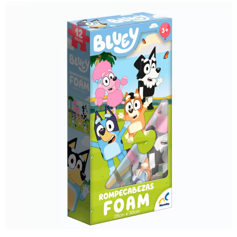 ROMPECABEZAS FOAM BLUEY 12 PIEZAS - NOVELTY