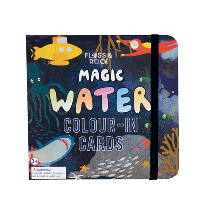 TARJETAS MAGICAS PARA COLOREAR CON AGUA EL MAR - FLOSS & ROCK