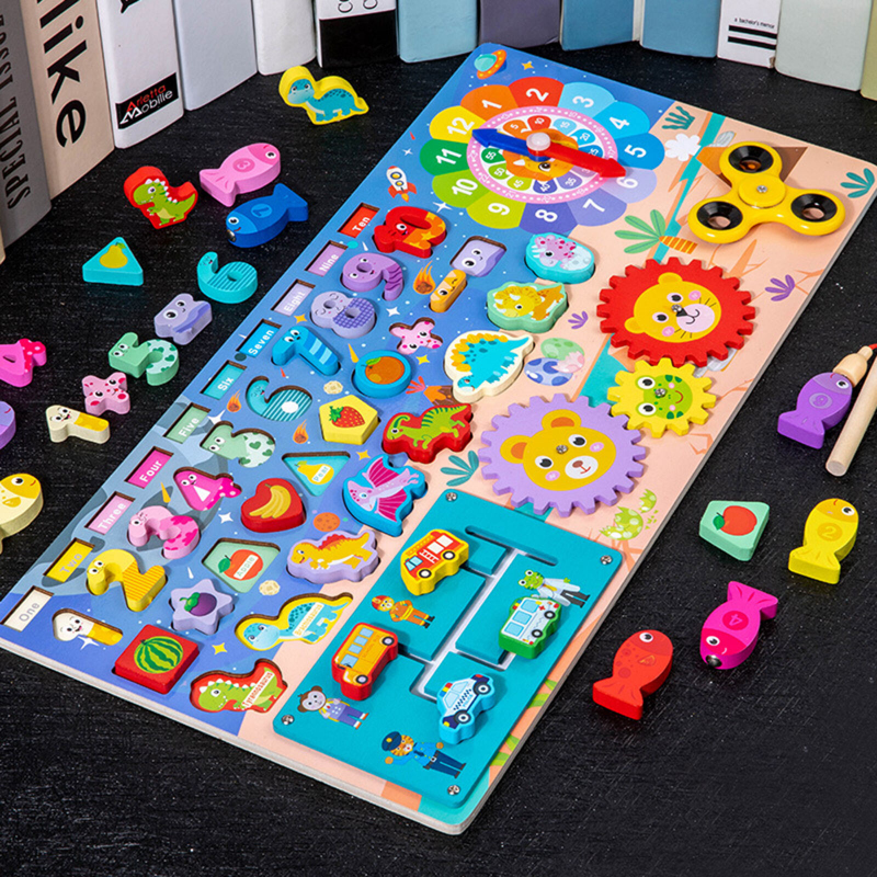 TABLERO MONTESSORI DE PESCA MULTIFUNCIONAL