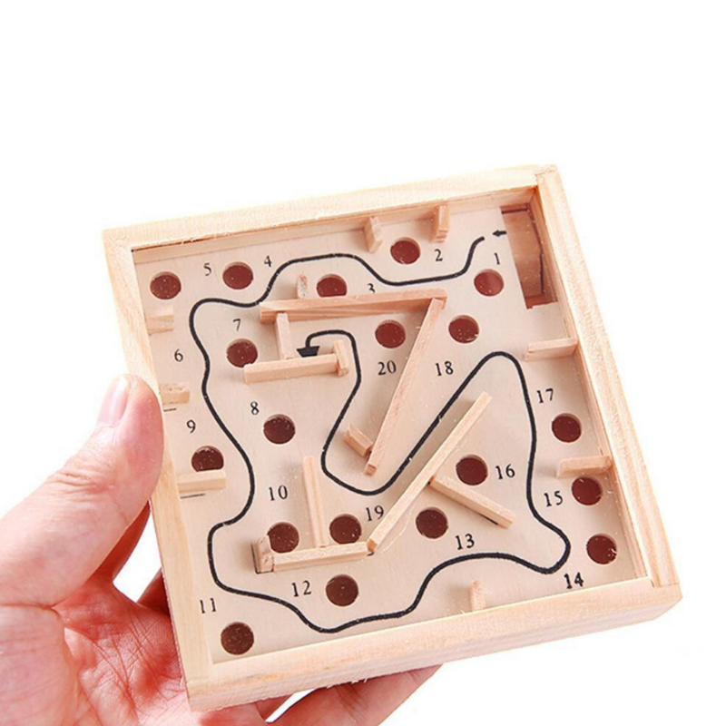 MINI LABERINTO DE MADERA