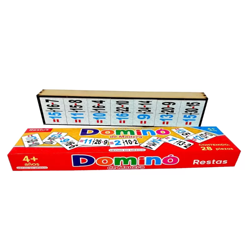 DOMINO DE RESTAS EN MADERA