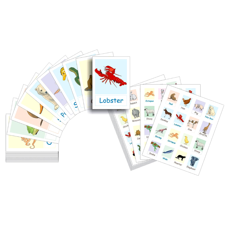 LOTERIA ANIMALS 1 - TEACH PLAY
