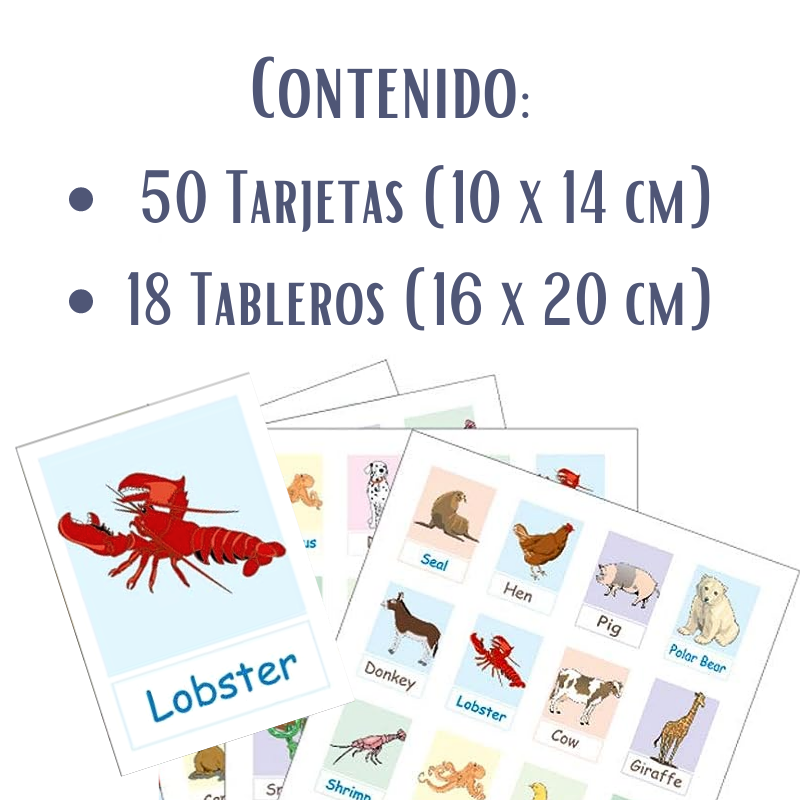 LOTERIA ANIMALS 1 - TEACH PLAY