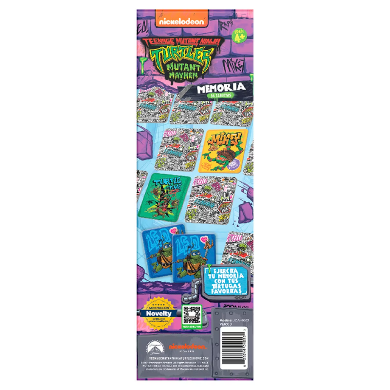 MEMORIA TORTUGAS NINJA – NOVELTY