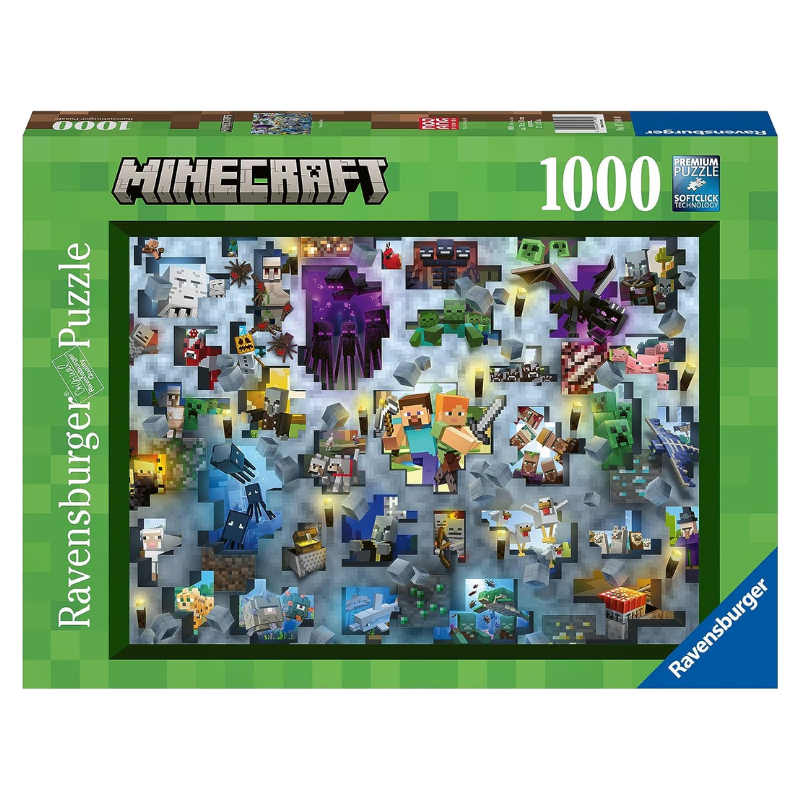ROMPECABEZAS 1000 PIEZAS MINECRAFT MOBS - RAVENSBURGER
