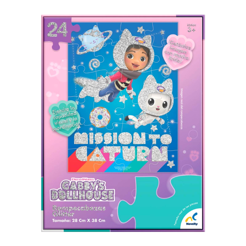Rompecabezas Glitter 24 Piezas La Casa de Gabby – Novelty – Juguetes ...