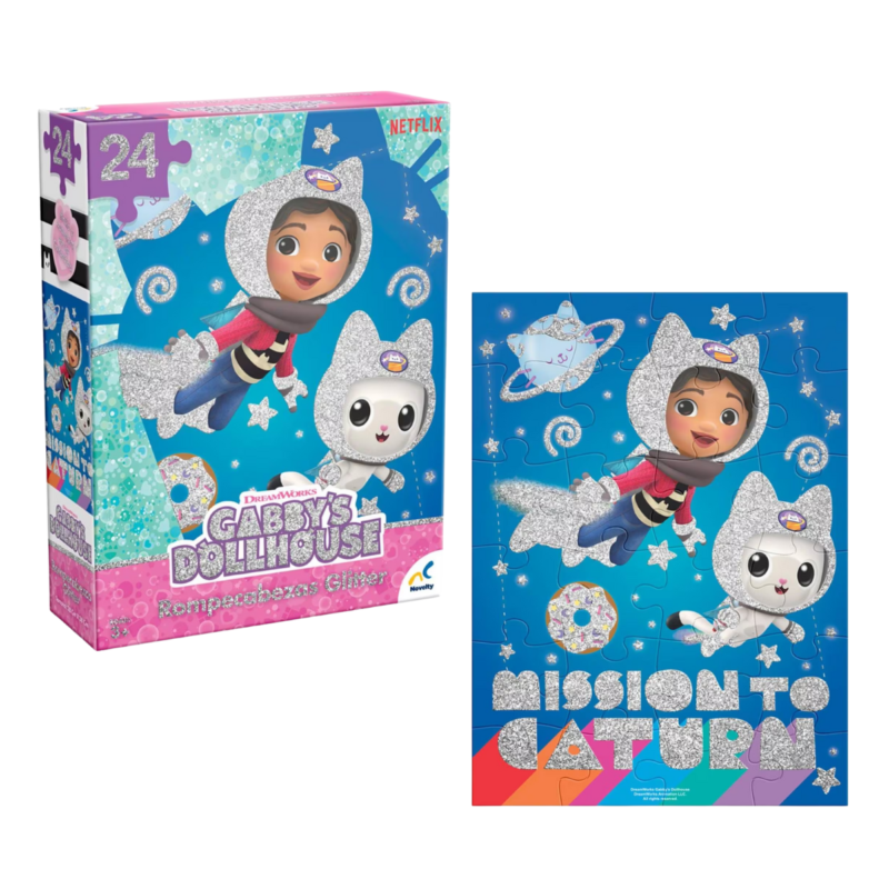 Rompecabezas Glitter 24 Piezas La Casa de Gabby – Novelty – Juguetes ...