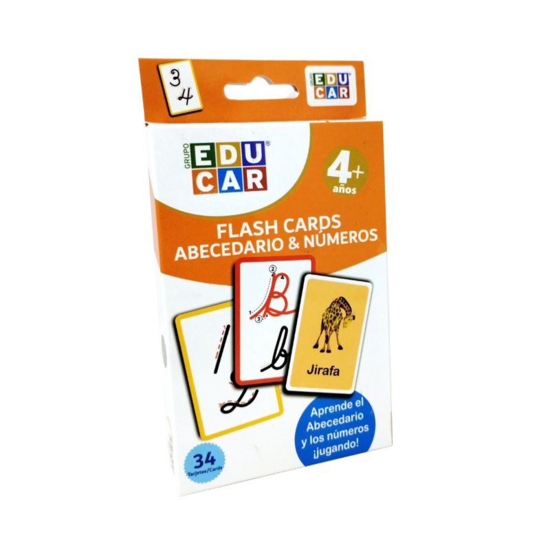 FLASH CARDS ABECEDARIO Y NUMEROS BILINGUE
