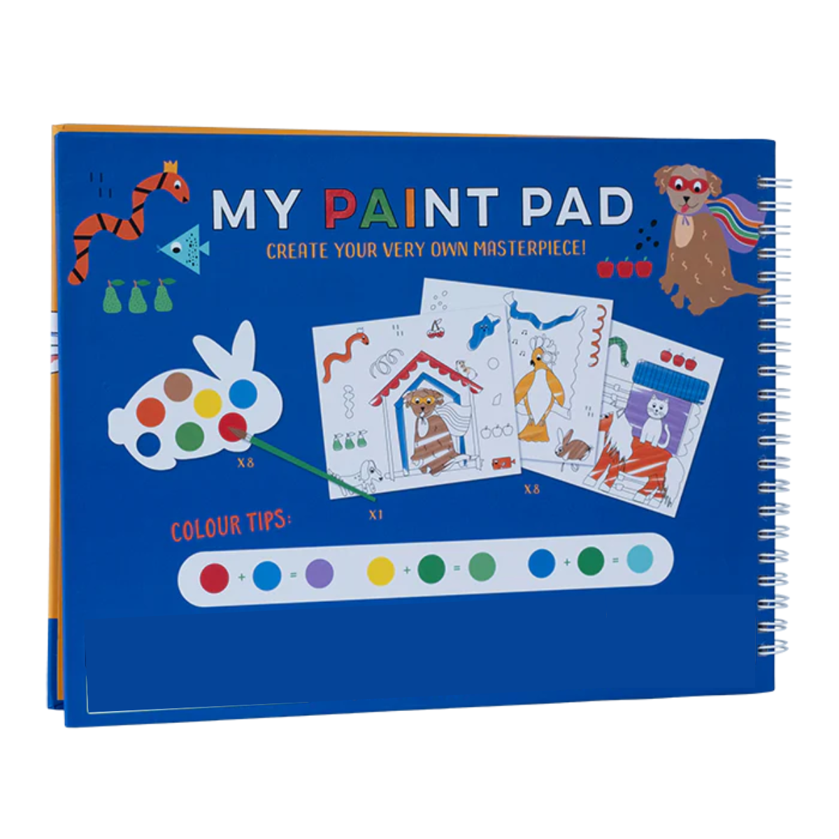 CUADERNO PARA PINTAR MASCOTAS - FLOSS & ROCK