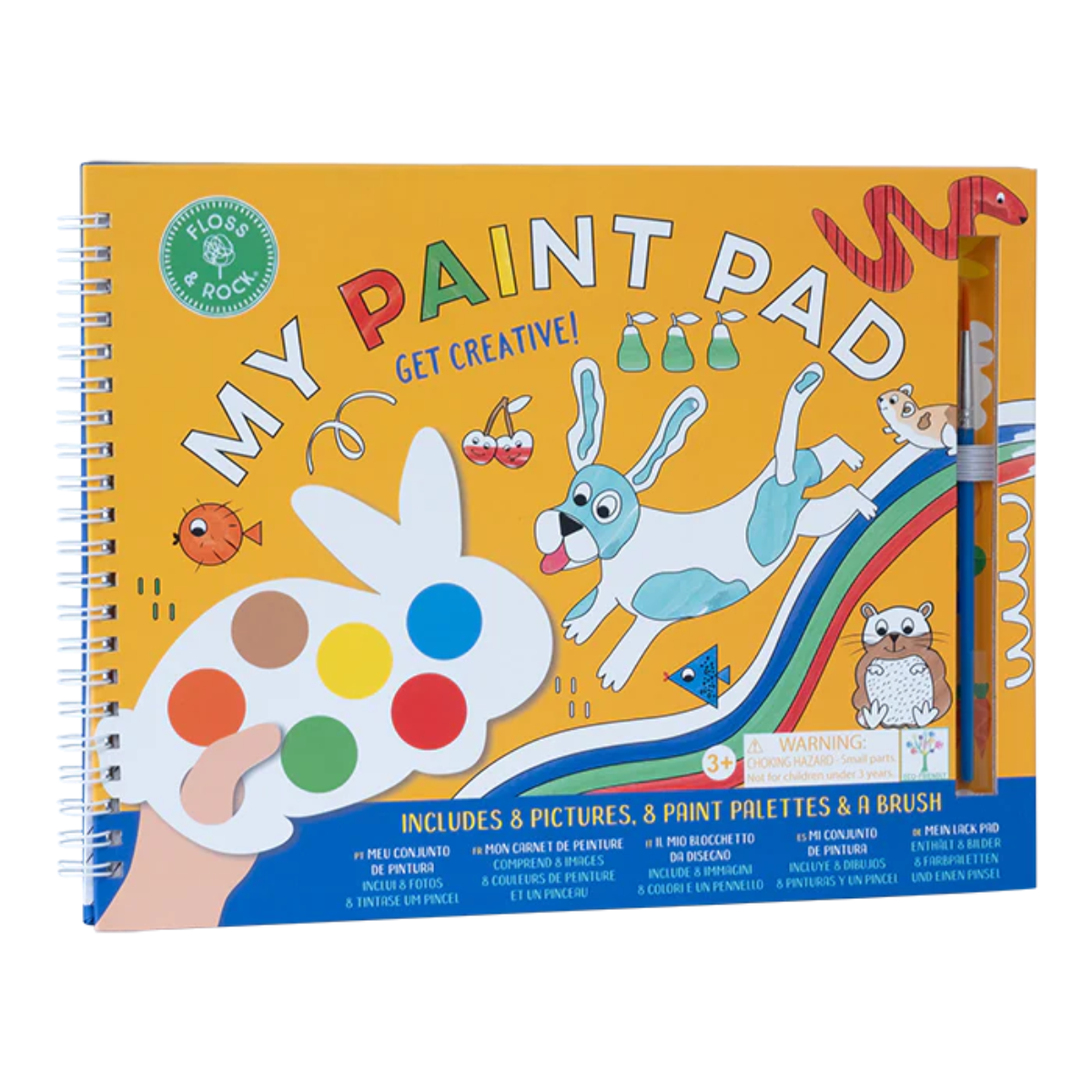 CUADERNO PARA PINTAR MASCOTAS - FLOSS & ROCK