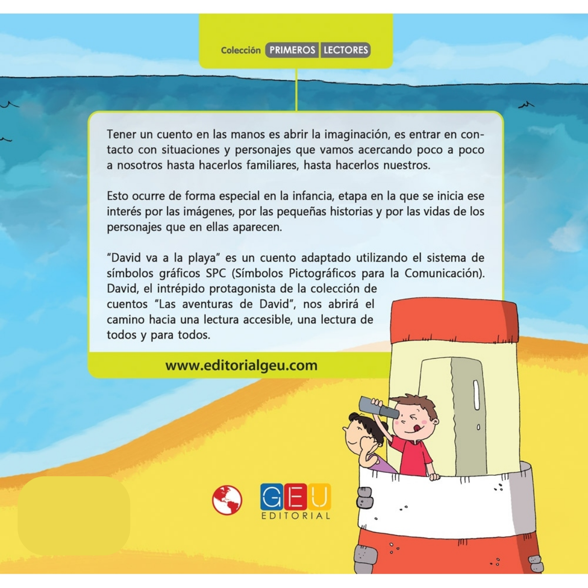 DAVID VA A LA PLAYA CUENTOS CON PICTOGRAMAS - GEU EDITORIAL
