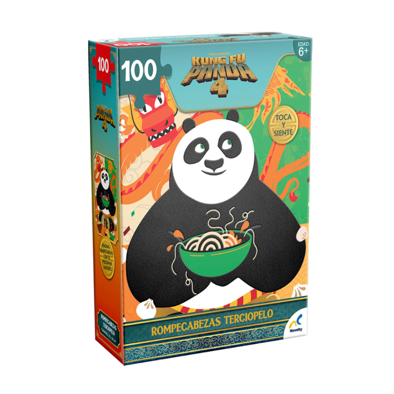 Rompecabezas Terciopelo 100 Piezas Kung Fu Panda – Novelty