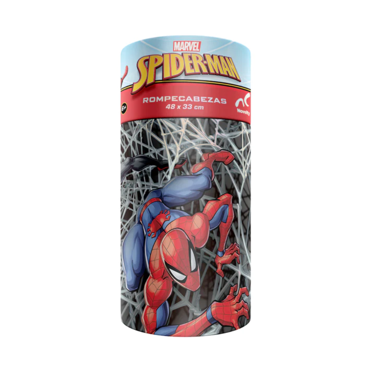 ROMPECABEZAS 60 PIEZAS SPIDER MAN CILINDRO - NOVELTY