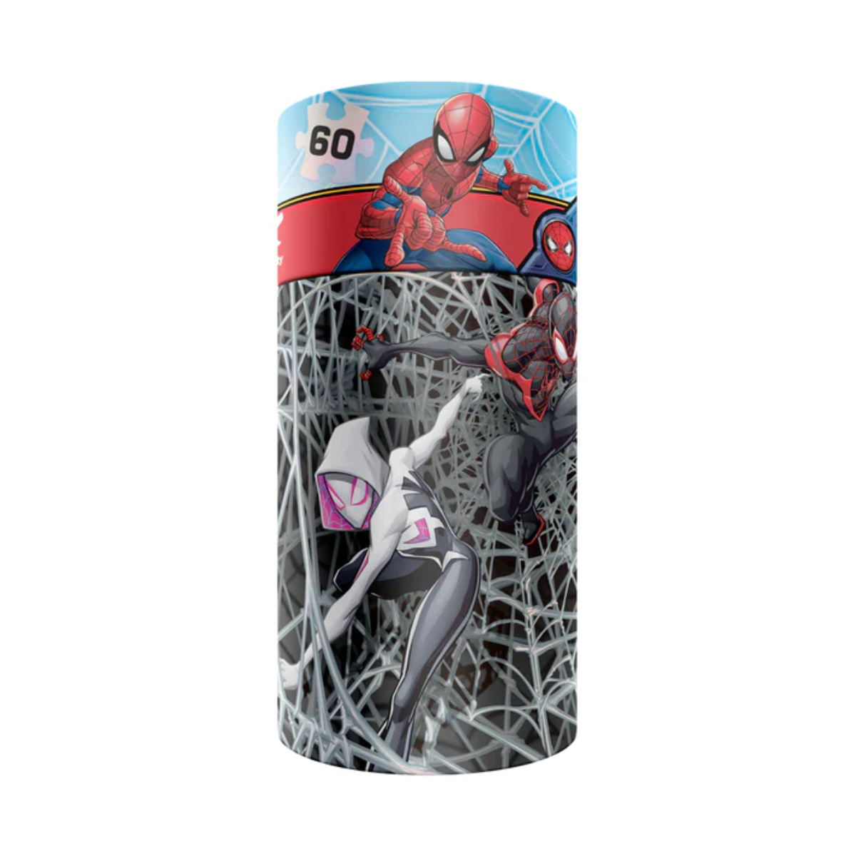 ROMPECABEZAS 60 PIEZAS SPIDER MAN CILINDRO - NOVELTY